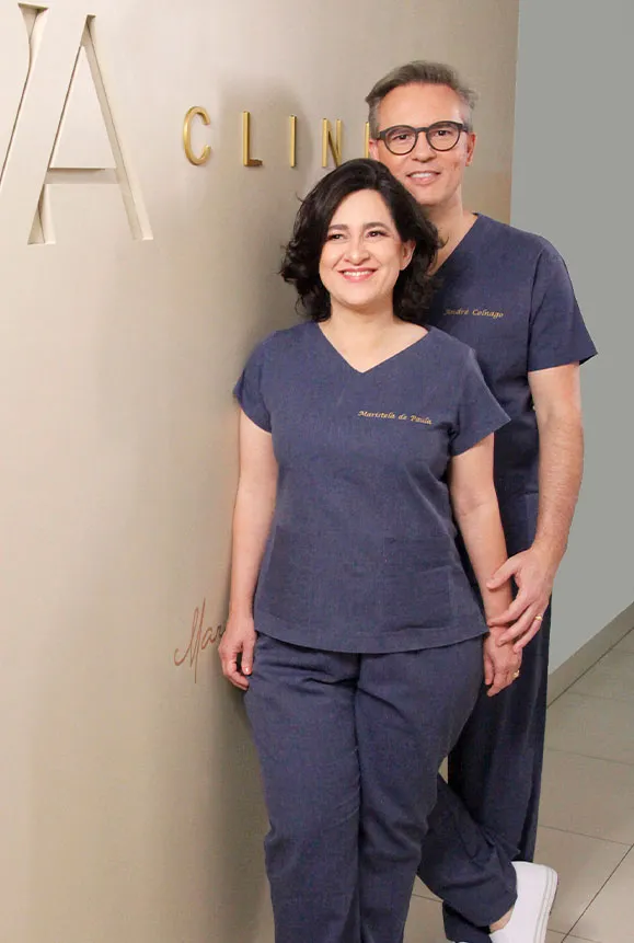 Dra. Maristela de Paula e Dr. André Colnago da AVA Clinic